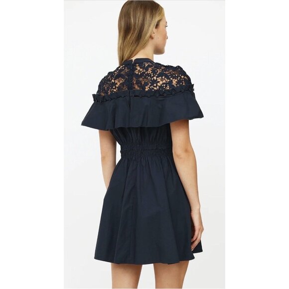 Aamikast Mini Dress Women's Black WhimsiGoth Dark Academia Lace Size Small - Picture 2 of 10